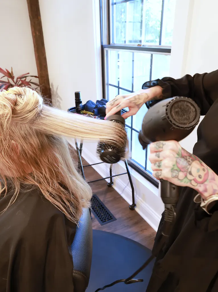 Salon consultation setting at Hudson Beauty Collective